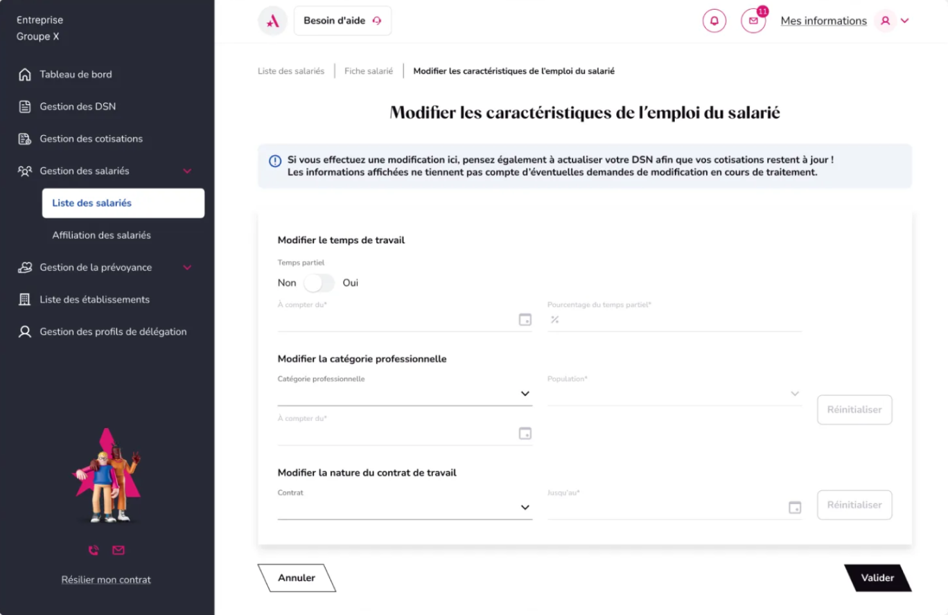 Audiens — espace sécurisé