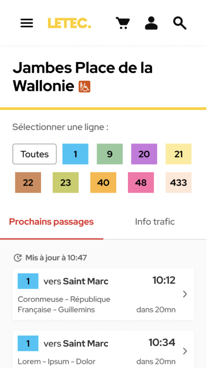 LETEC — capture application mobile